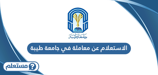 رابط الاستعلام عن معاملة في جامعة طيبة